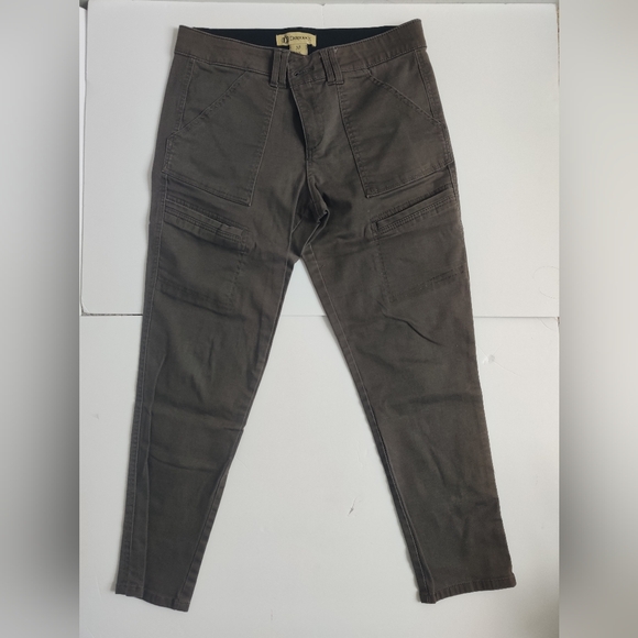 Democracy AB Technology Y2K chocolate brown cotton Capri pants_10 - Picture 7 of 8